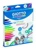 Giotto Textilmalstifte 12 Stück in 12 Farben sortiert