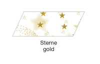 Transparentpapier "Sterne gold" 50,5 x 70 cm, 10 Bogen, 115 g/m²