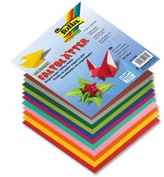 Faltblätter-Origami 19x19cm 96 Blatt in 12 Farben sortiert
