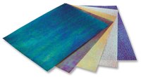 Irisierendes Papier 75g/m² 10 Bogen 50x70cm 2 Prägungen farbig sortiert