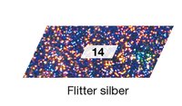 Holographische Folie 40cmx1m selbstklebend einseitig bedruckt Flitter silber