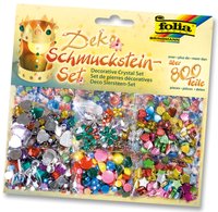 Schmuckstein Set 800 Teile sortiert in verschiedenen Formen und Farben