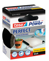 Tesa® Gewebeband 2.75m x 38mm 56343-34 schwarz