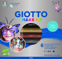 Giotto Make up Schminkstifte Set Metallic 6 Stifte